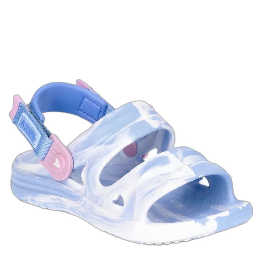 Rugged Shark Nature Sandals TODDLER GIRL SIZE 8 Baby Blue Swirl Waterproof NEW - Picture 2 of 7